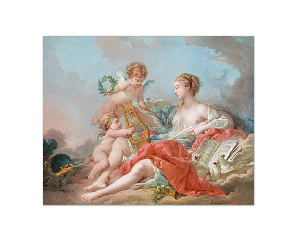 François Boucher - Allegory of Music - Compact / Full Bleed / No Frame