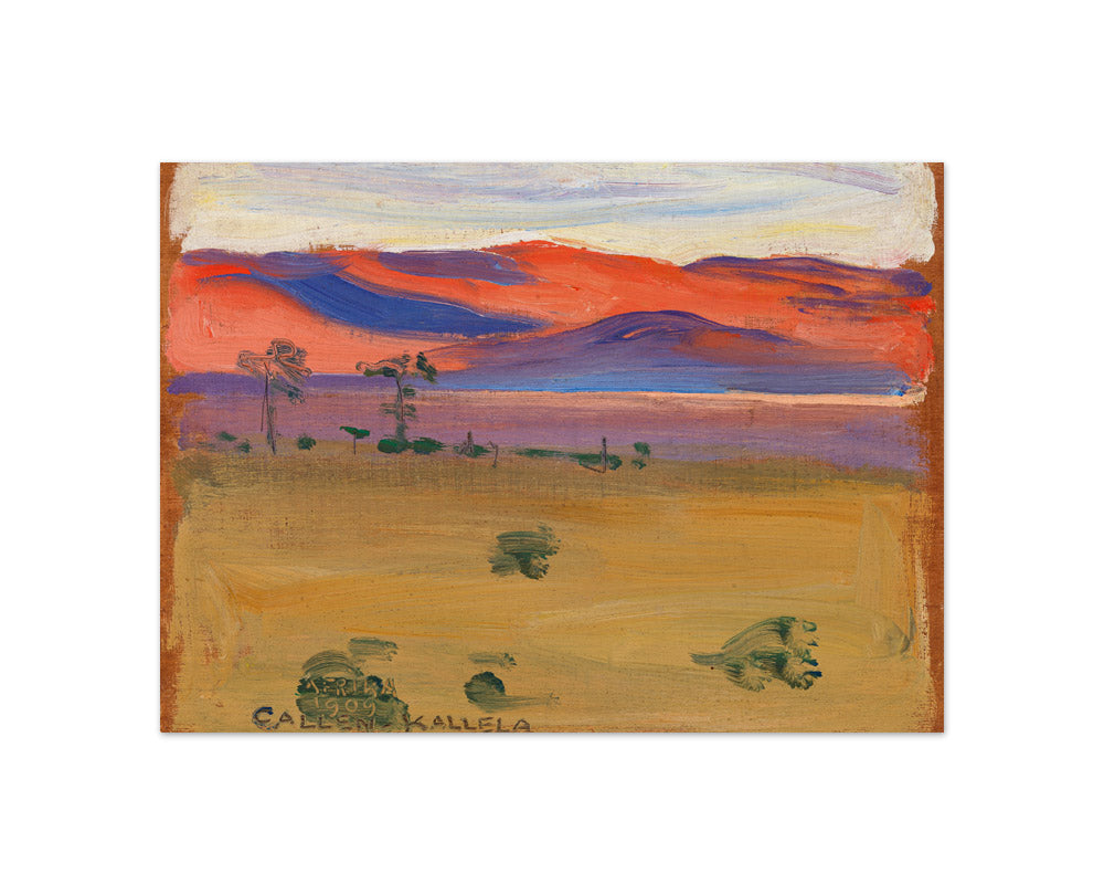 Akseli Gallen-Kallela - Sunset on the Savannah - Compact / Full Bleed / No Frame