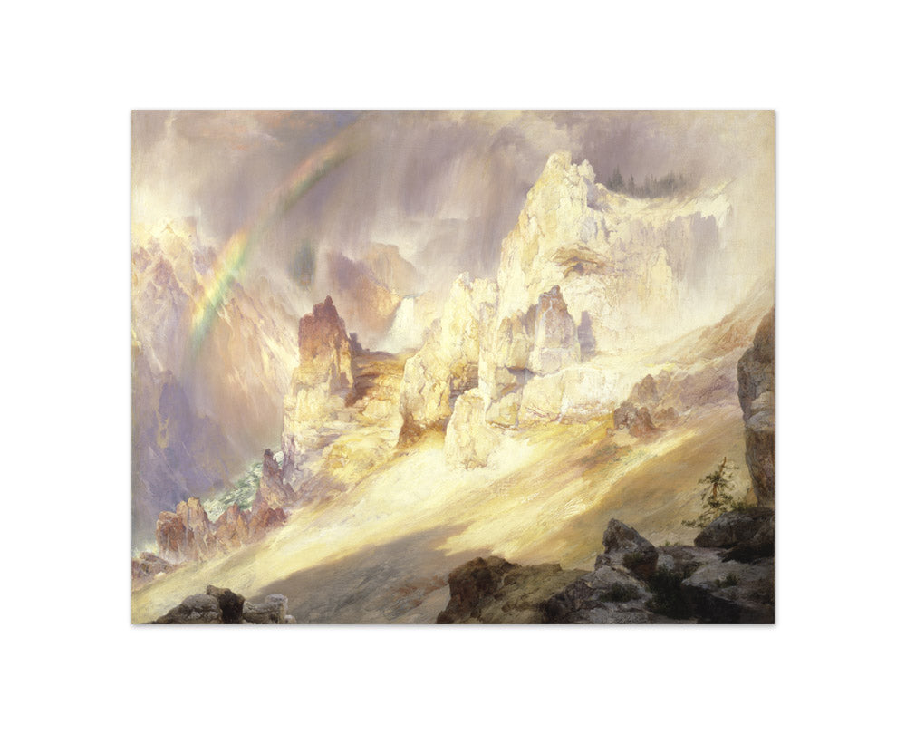 Thomas Moran - Rainbow over the Grand Canyon of the Yellowstone - Compact / Full Bleed / No Frame