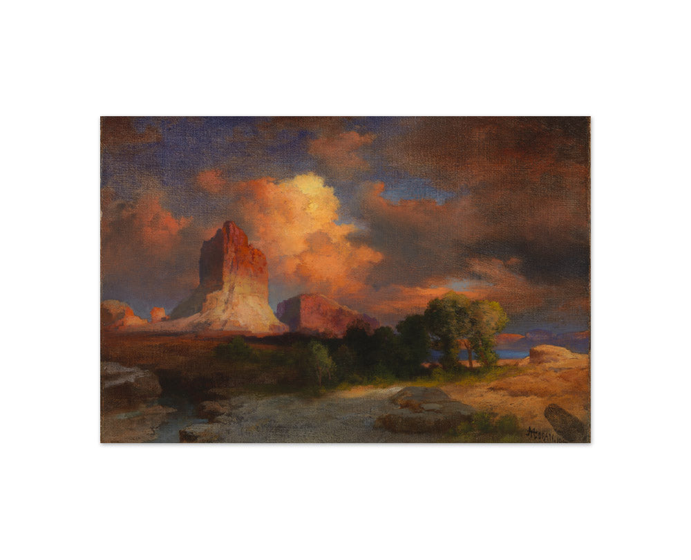 Thomas Moran - Sunset Cloud, Green River, Wyoming - Compact / Full Bleed / No Frame