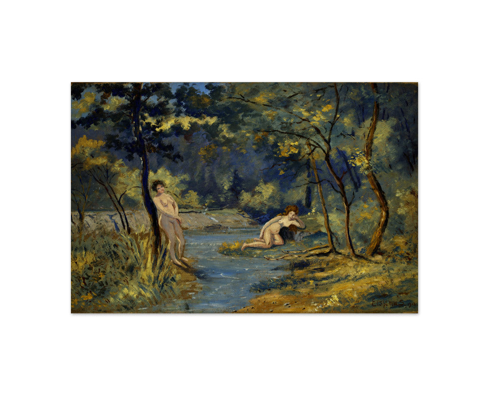 Louis Michel Eilshemius - Standing and Reclining Nymphs - Compact / Full Bleed / No Frame
