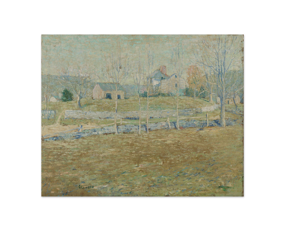 Ernest Lawson - An Abandoned Farm - Compact / Full Bleed / No Frame