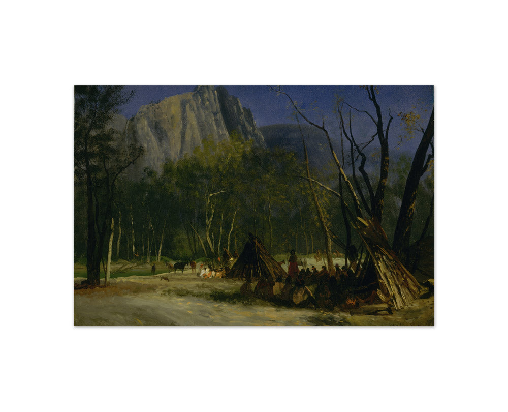 Albert Bierstadt - Indians in Council, California - Compact / Full Bleed / No Frame