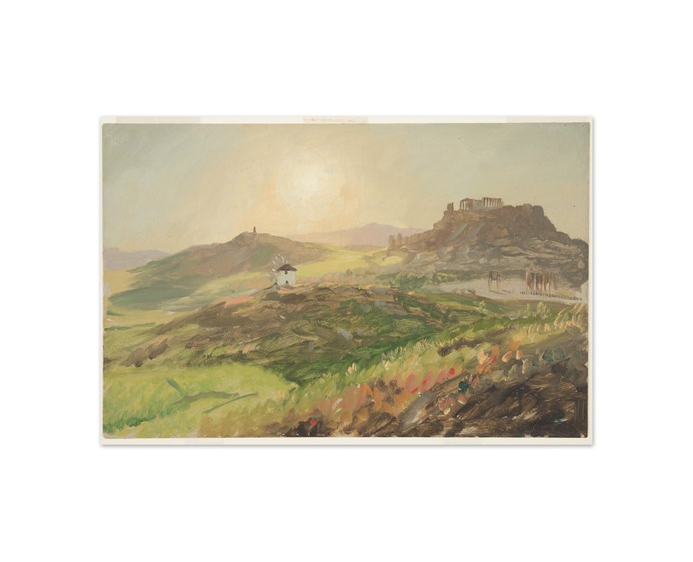 Frederic Edwin Church - View of the Acropolis, Athens - Compact / Full Bleed / No Frame