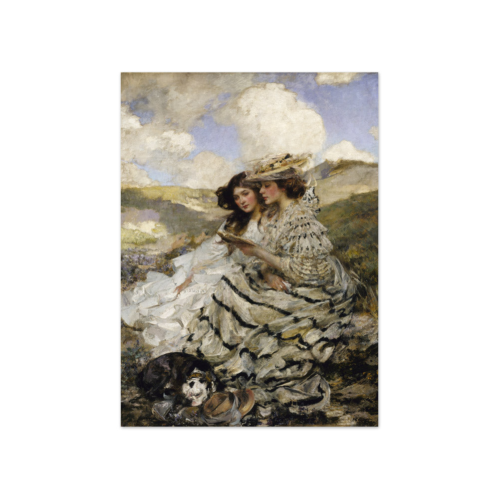 James J. Shannon - On the Dunes (Lady Shannon and Kitty) - Compact / Full Bleed / No Frame