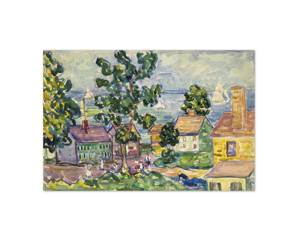 Maurice Brazil Prendergast - New England Coastal Village - Compact / Full Bleed / No Frame