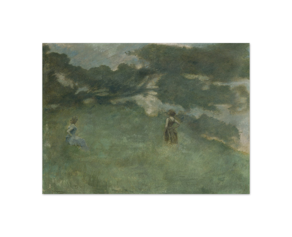 Thomas Wilmer Dewing - The Hermit Thrush - Compact / Full Bleed / No Frame