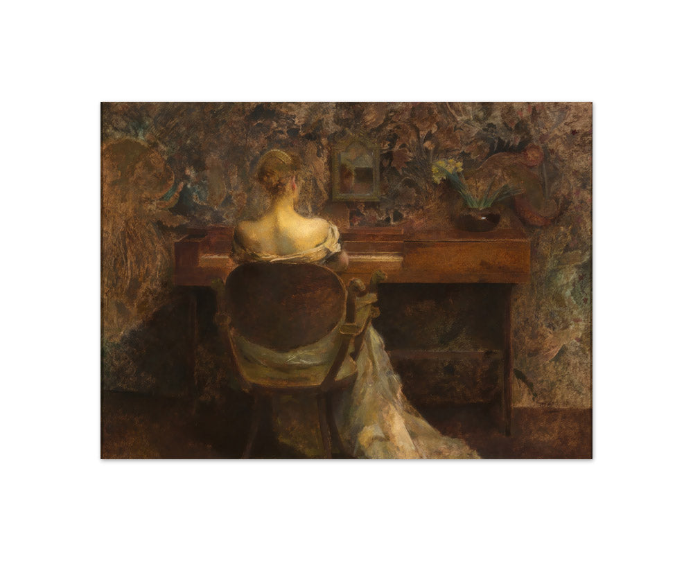 Thomas Wilmer Dewing - The Spinet - Compact / Full Bleed / No Frame
