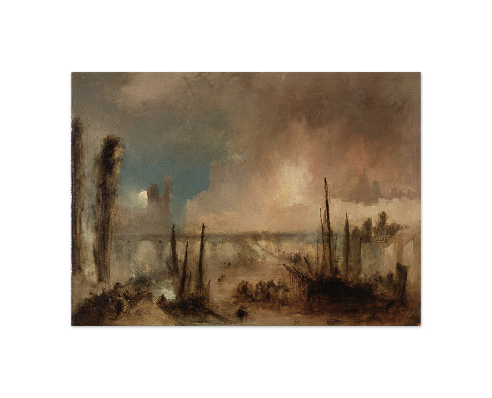 Joseph Mallord William Turner - Burning of the Houses of Parliament - Compact / Full Bleed / No Frame