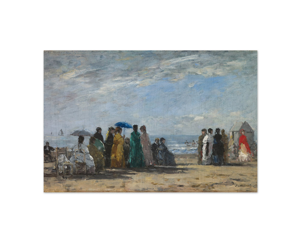 Eugène Boudin - The Beach at Trouville - Compact / Full Bleed / No Frame