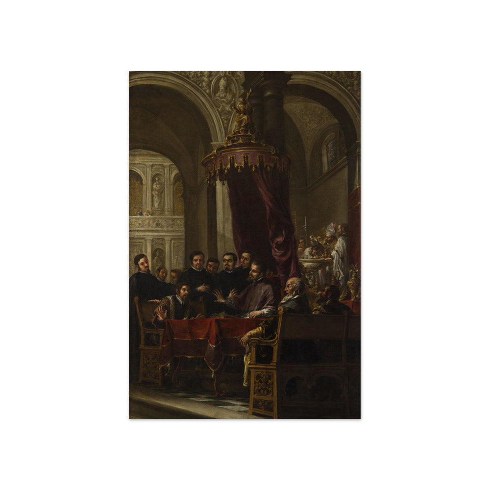 Juan de Valdés Leal - The Conversion and Baptism of St. Augustine by St. Ambrose - Compact / Full Bleed / No Frame