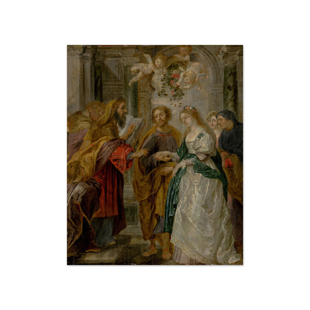 Peter Paul Rubens - The Betrothal of the Virgin Mary - Compact / Full Bleed / No Frame
