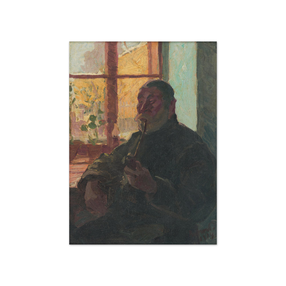 József Rippl-Rónai - Old Man with a Pipe by Window - Compact / Full Bleed / No Frame