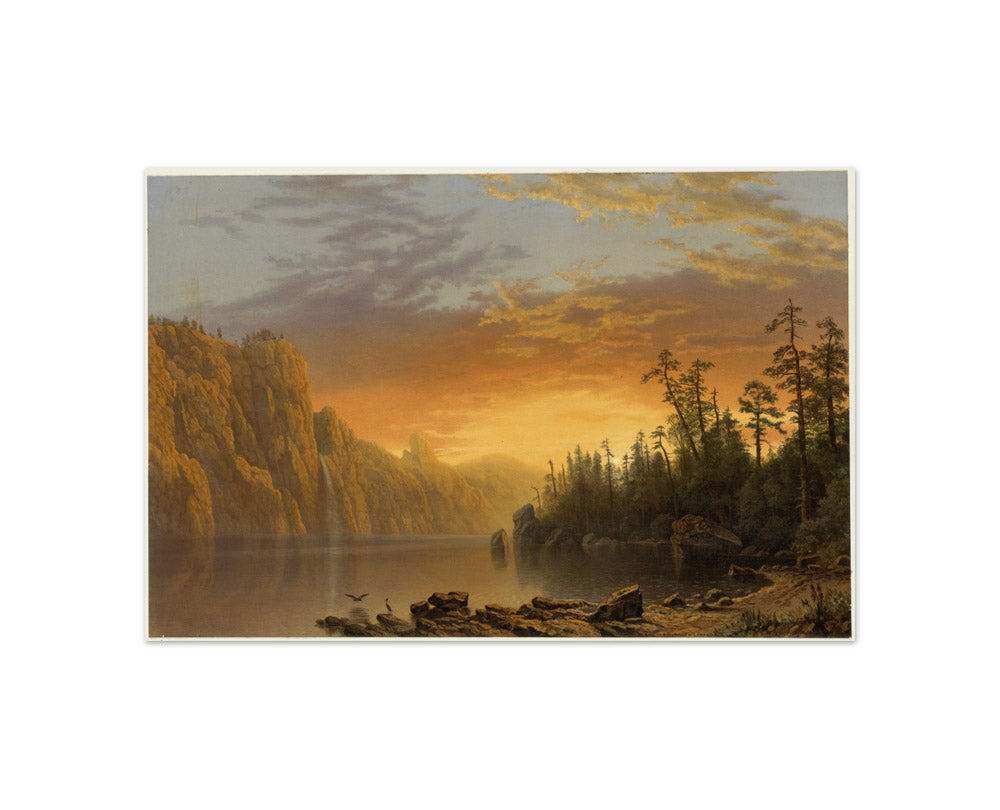 Albert Bierstadt - Sunset in California - Compact / Full Bleed / No Frame