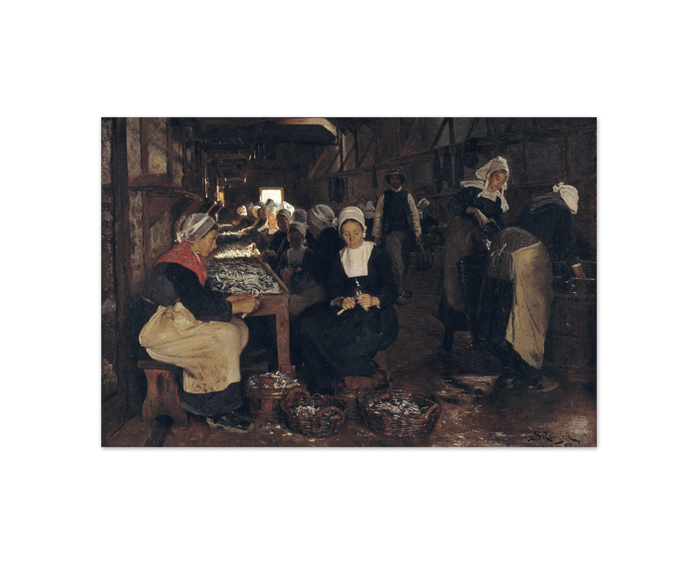 P.S. Krøyer - A Sardine Cannery in Concarneau - Compact / Full Bleed / No Frame