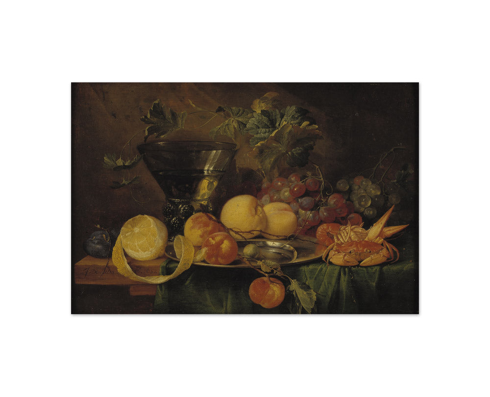 Jan Davidsz De Heem - Still Life with a Roemer - Compact / Full Bleed / No Frame