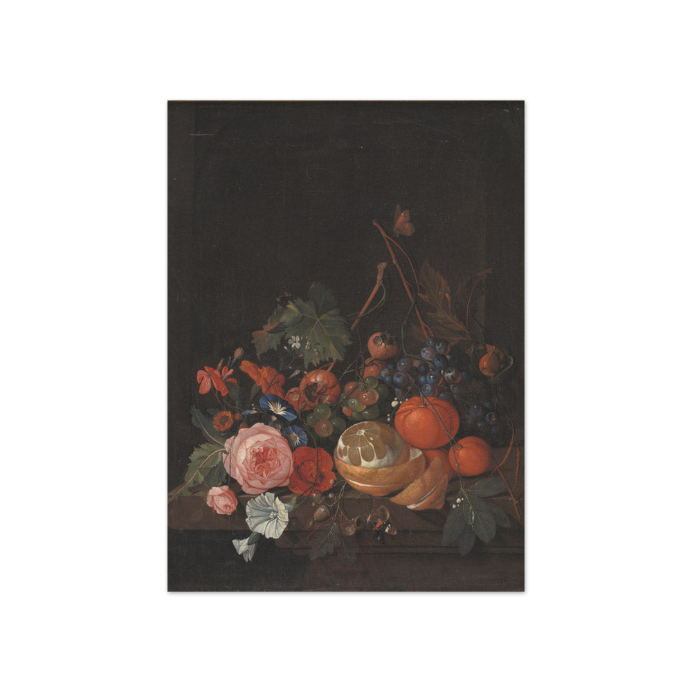 Jan Davidsz De Heem - Flowers and Fruits - Compact / Full Bleed / No Frame