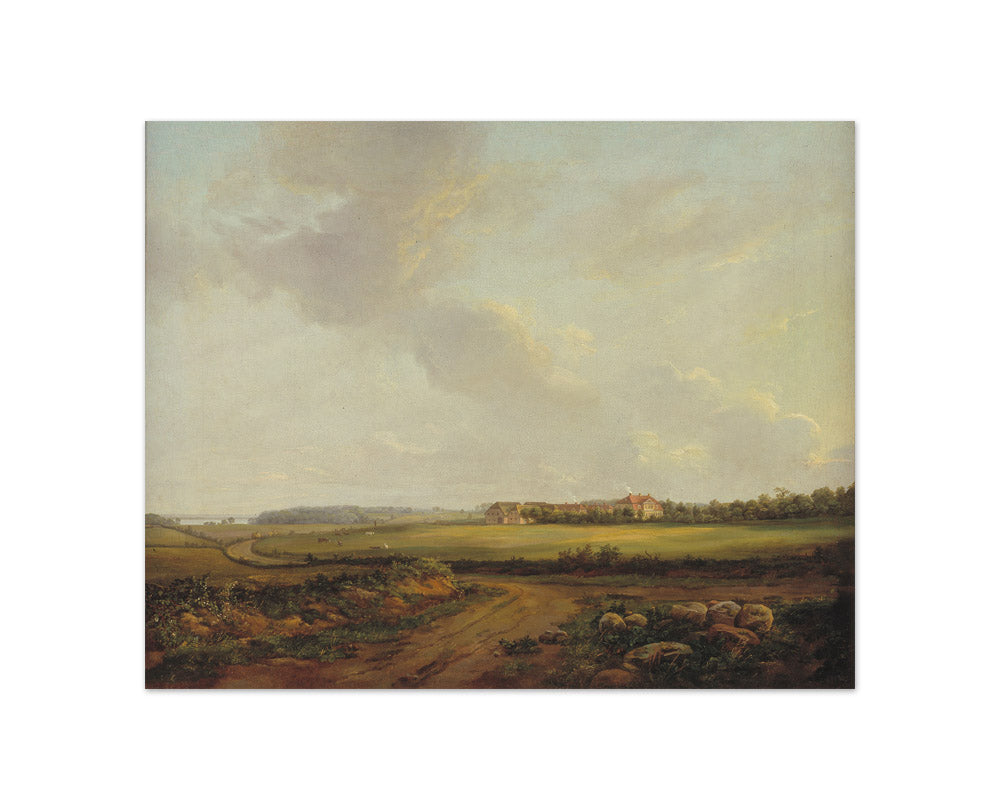 Johan Christian Claussen Dahl - View towards Engelholm by Præstø - Compact / Full Bleed / No Frame
