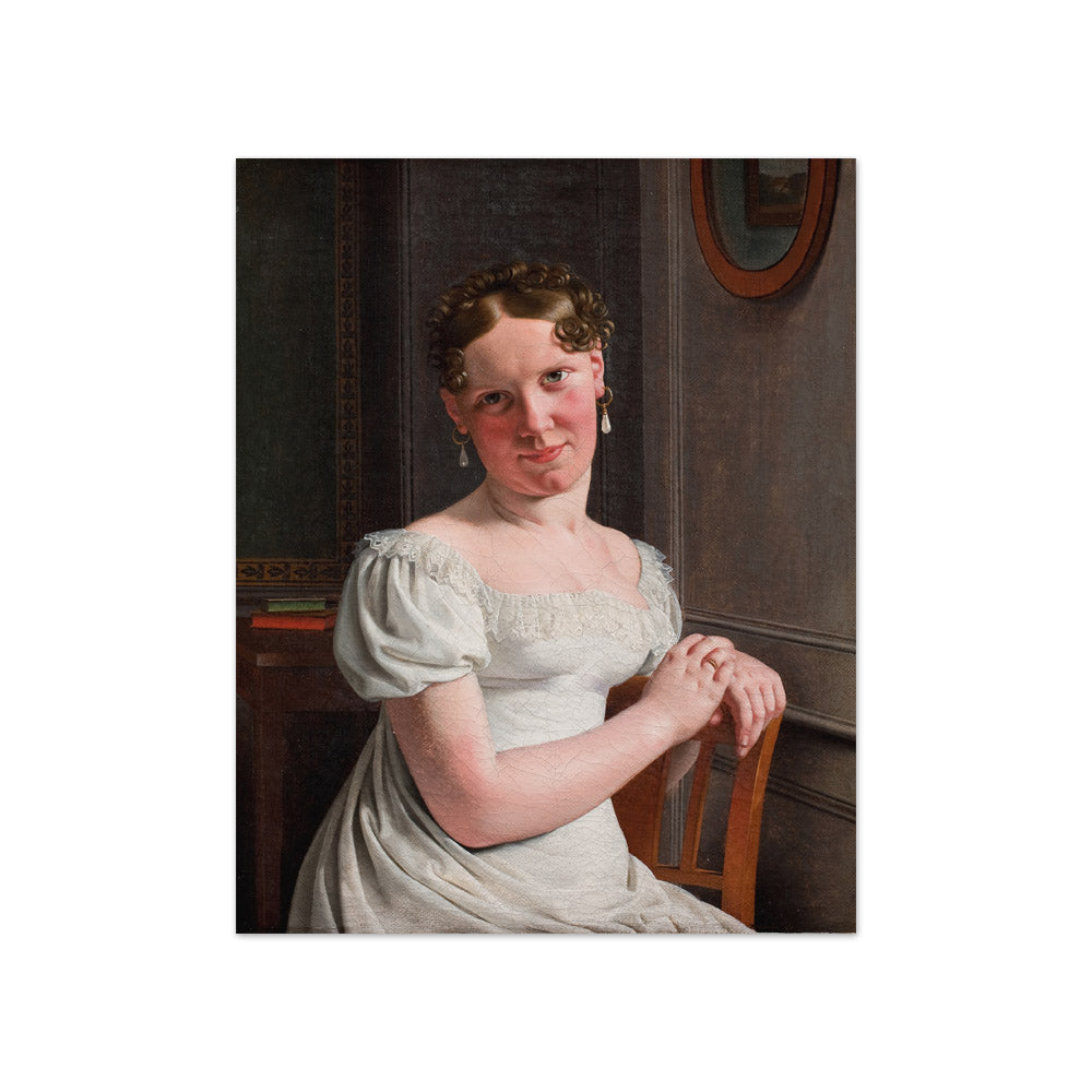 C. W. Eckersberg - Julie Eckersberg, née Juel, the Artist's Second Wife - Compact / Full Bleed / No Frame