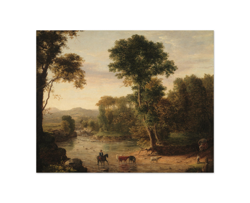 George Inness - Crossing the Ford - Compact / Full Bleed / No Frame