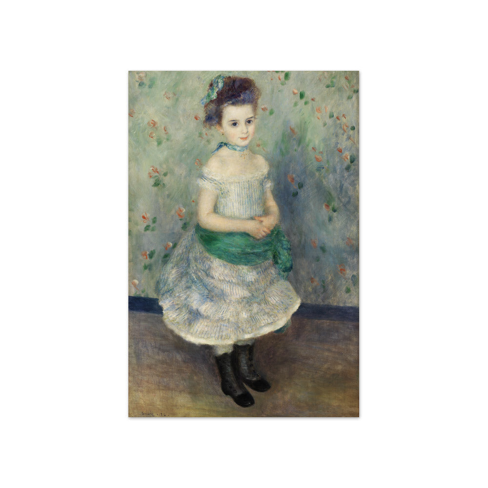Auguste Renoir - Portrait of Jeanne Durand-Ruel - Compact / Full Bleed / No Frame