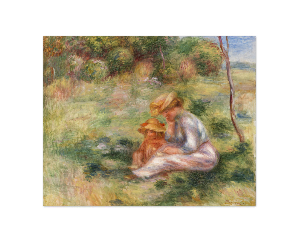 Auguste Renoir - Woman and Child in the Grass - Compact / Full Bleed / No Frame