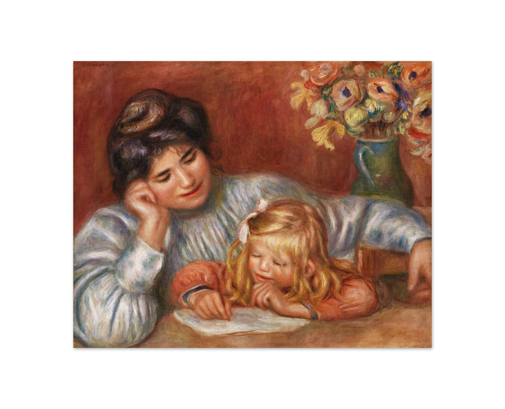 Auguste Renoir - Writing Lesson - Compact / Full Bleed / No Frame