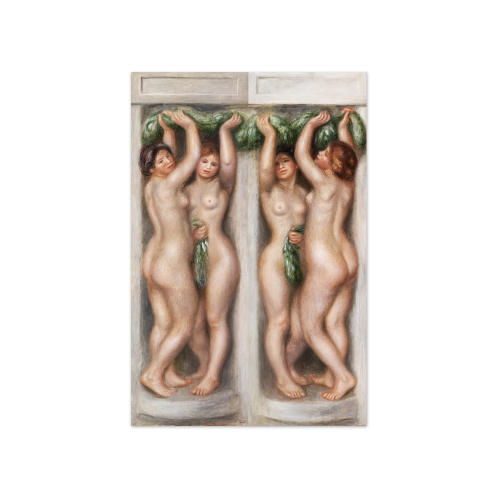 Auguste Renoir - Caryatids (Cariatides); also called Deux baigneuses (panneau décoratif) - Compact / Full Bleed / No Frame