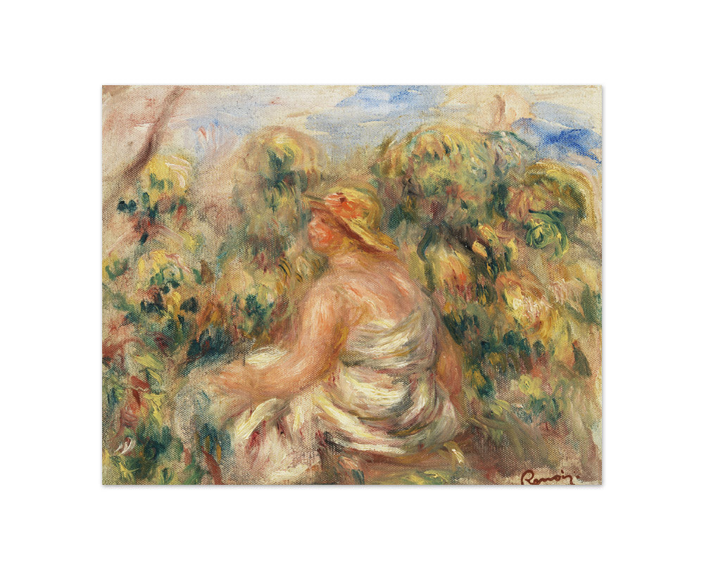 Auguste Renoir - Woman with Hat in a Landscape - Compact / Full Bleed / No Frame