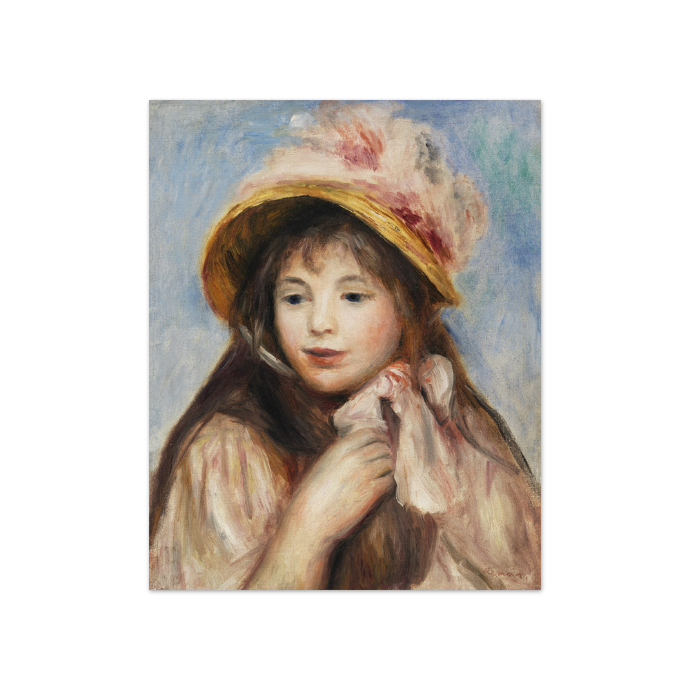 Auguste Renoir - Girl with Pink Bonnet - Compact / Full Bleed / No Frame