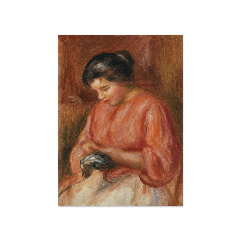 Auguste Renoir - Girl Darning - Compact / Full Bleed / No Frame