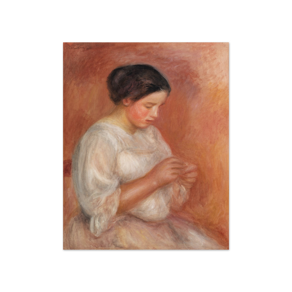 Auguste Renoir - Woman Sewing - Compact / Full Bleed / No Frame