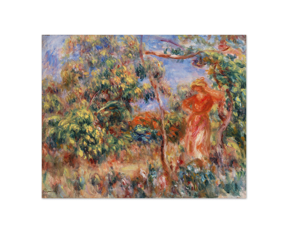 Auguste Renoir - Woman in Red in a Landscape - Compact / Full Bleed / No Frame