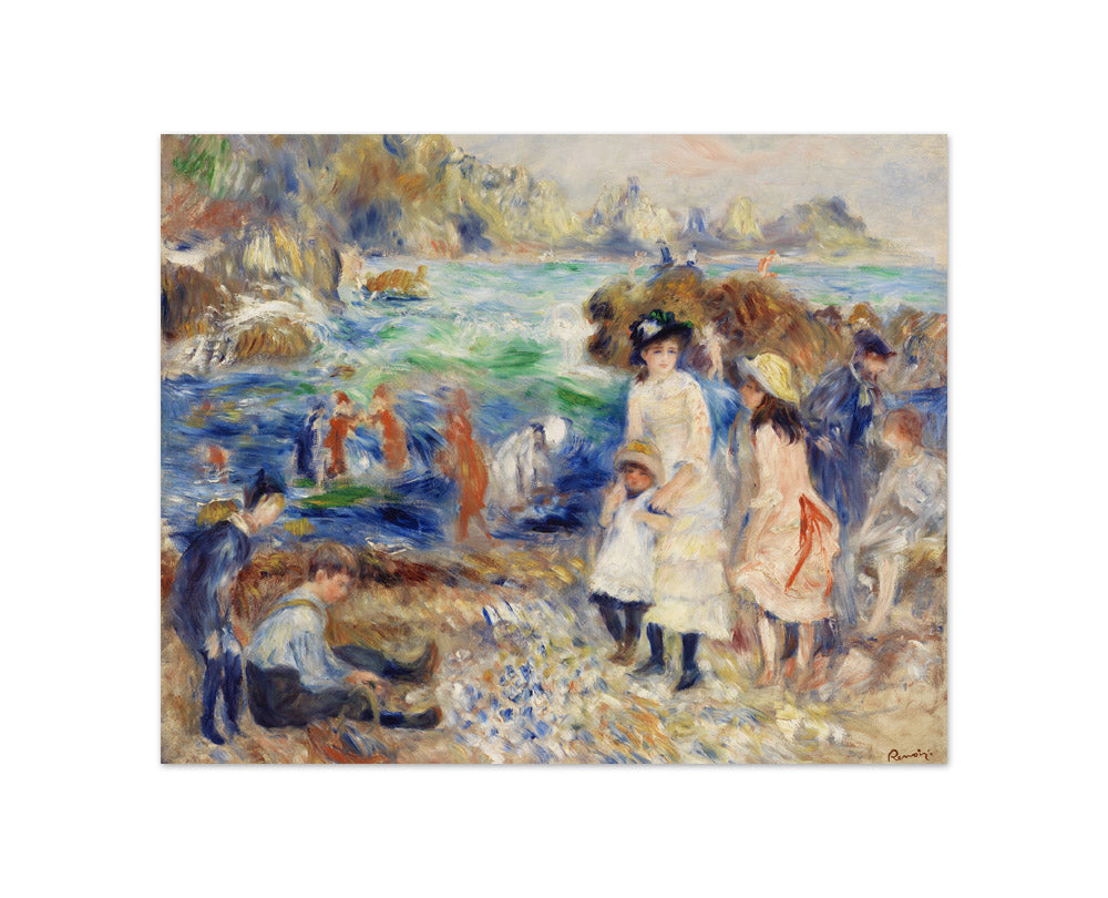 Auguste Renoir - Children on the Seashore, Guernsey - Compact / Full Bleed / No Frame