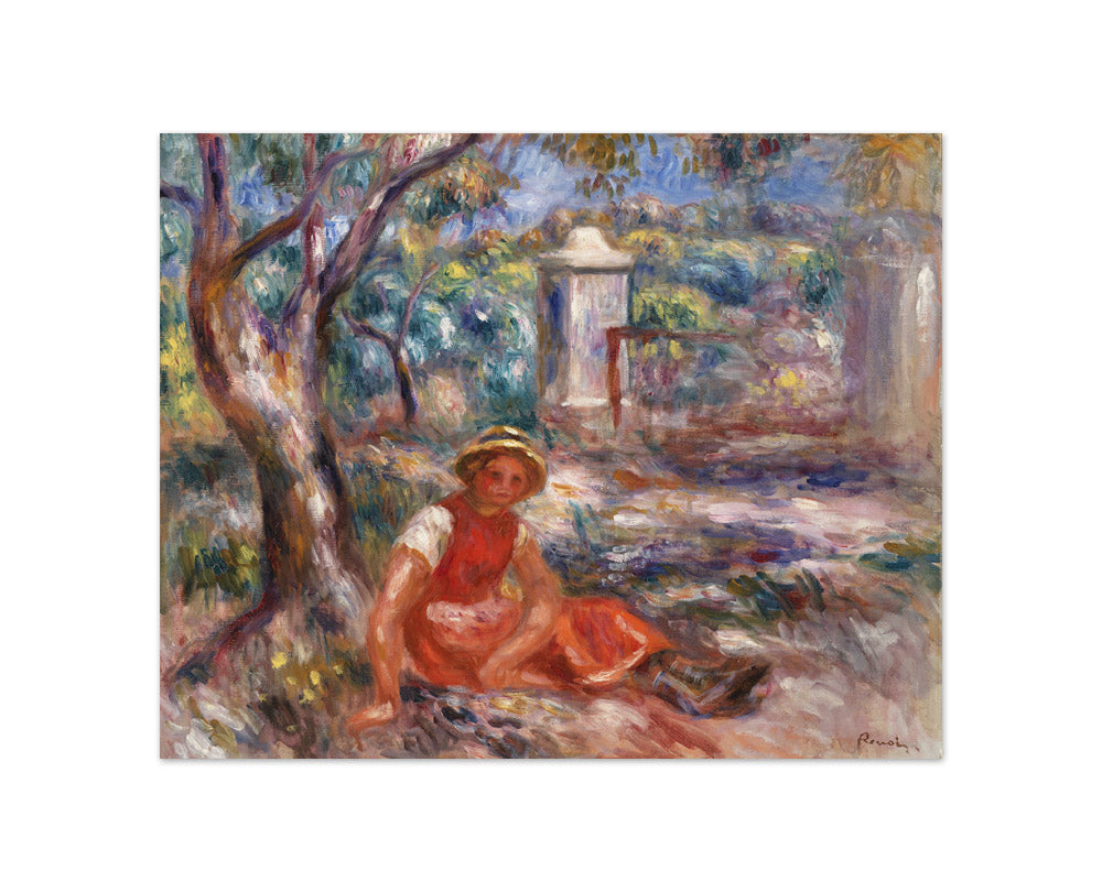 Auguste Renoir - Girl at the Foot of a Tree - Compact / Full Bleed / No Frame