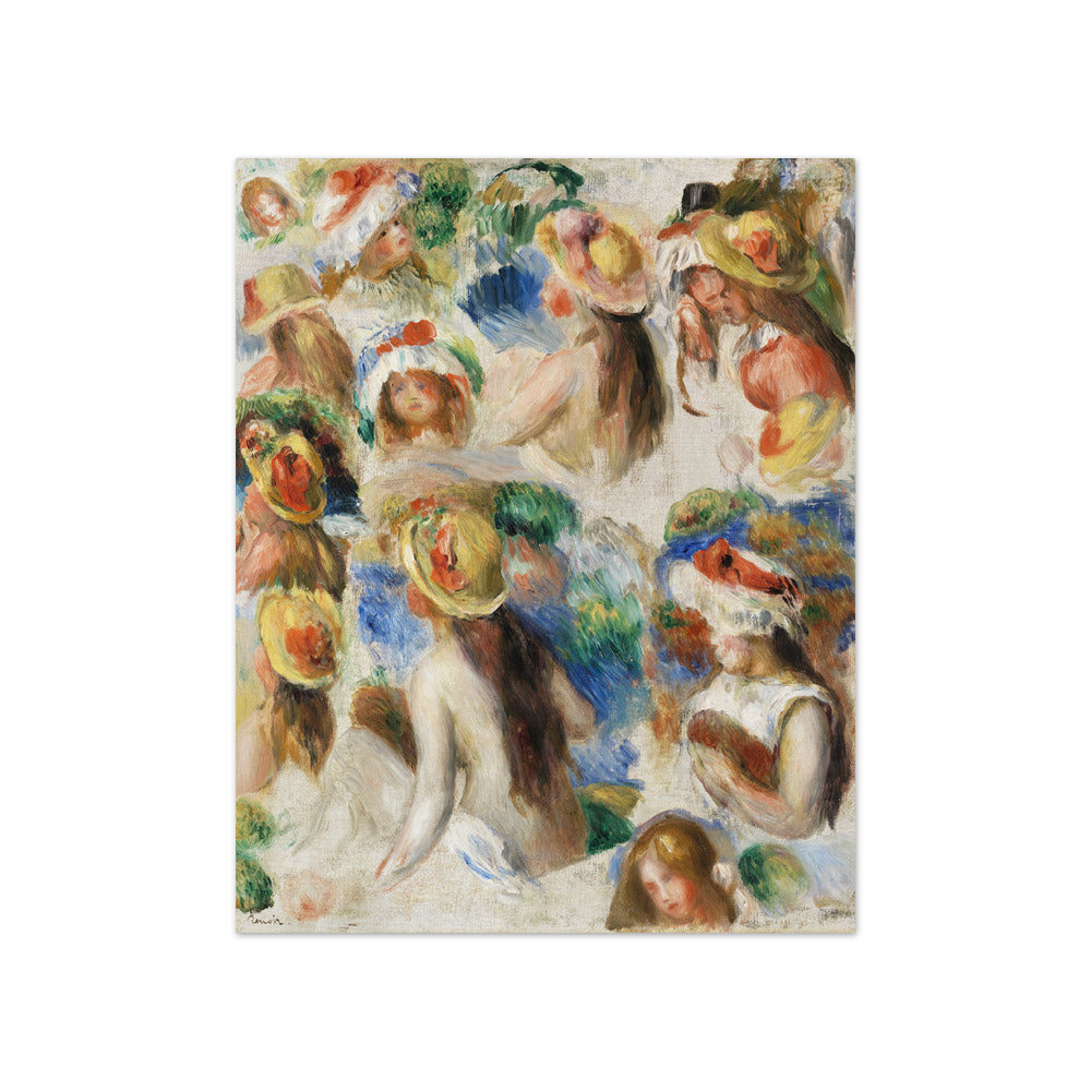 Auguste Renoir - Study of Heads - Compact / Full Bleed / No Frame