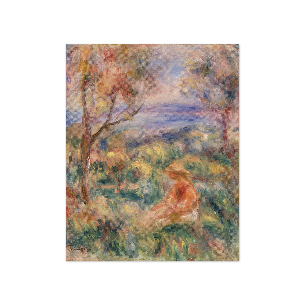 Auguste Renoir - Seated Woman with Sea in the Distance - Compact / Full Bleed / No Frame