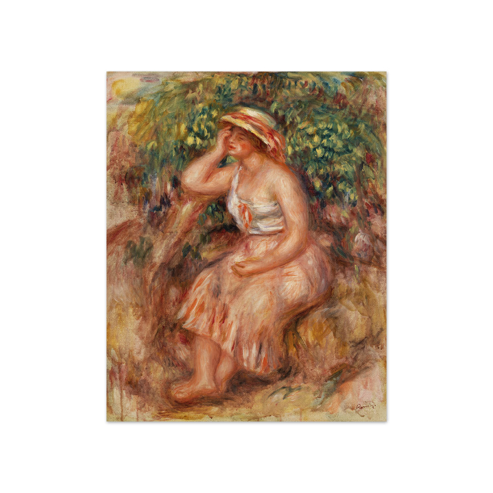 Auguste Renoir - Woman Daydreaming - Compact / Full Bleed / No Frame