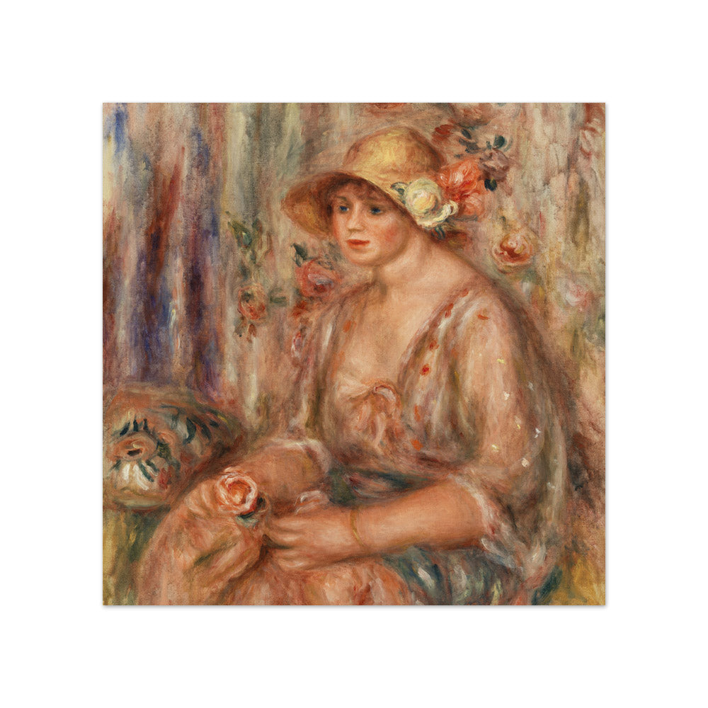 Auguste Renoir - Woman in Muslin Dress - Compact / Full Bleed / No Frame