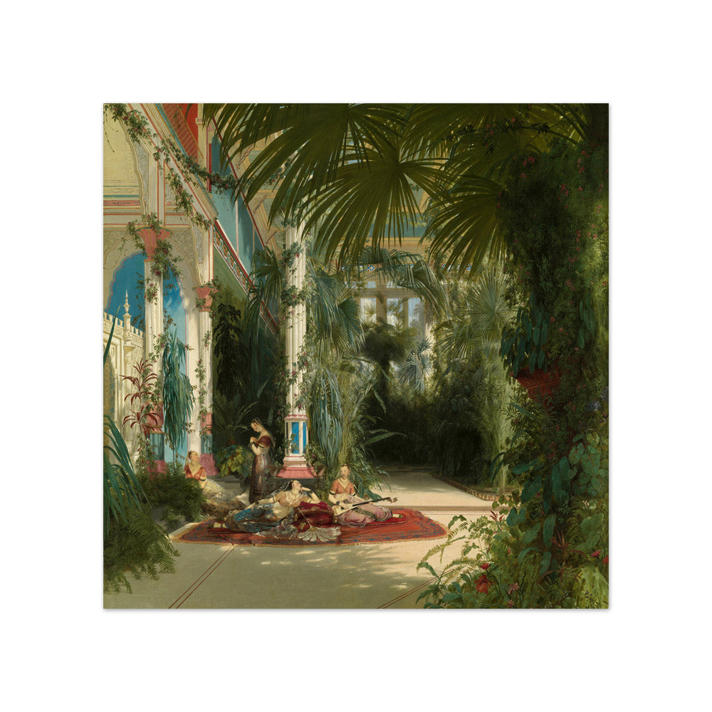 Carl Blechen - The Interior of the Palm House on the Pfaueninsel Near Potsdam - Compact / Full Bleed / No Frame