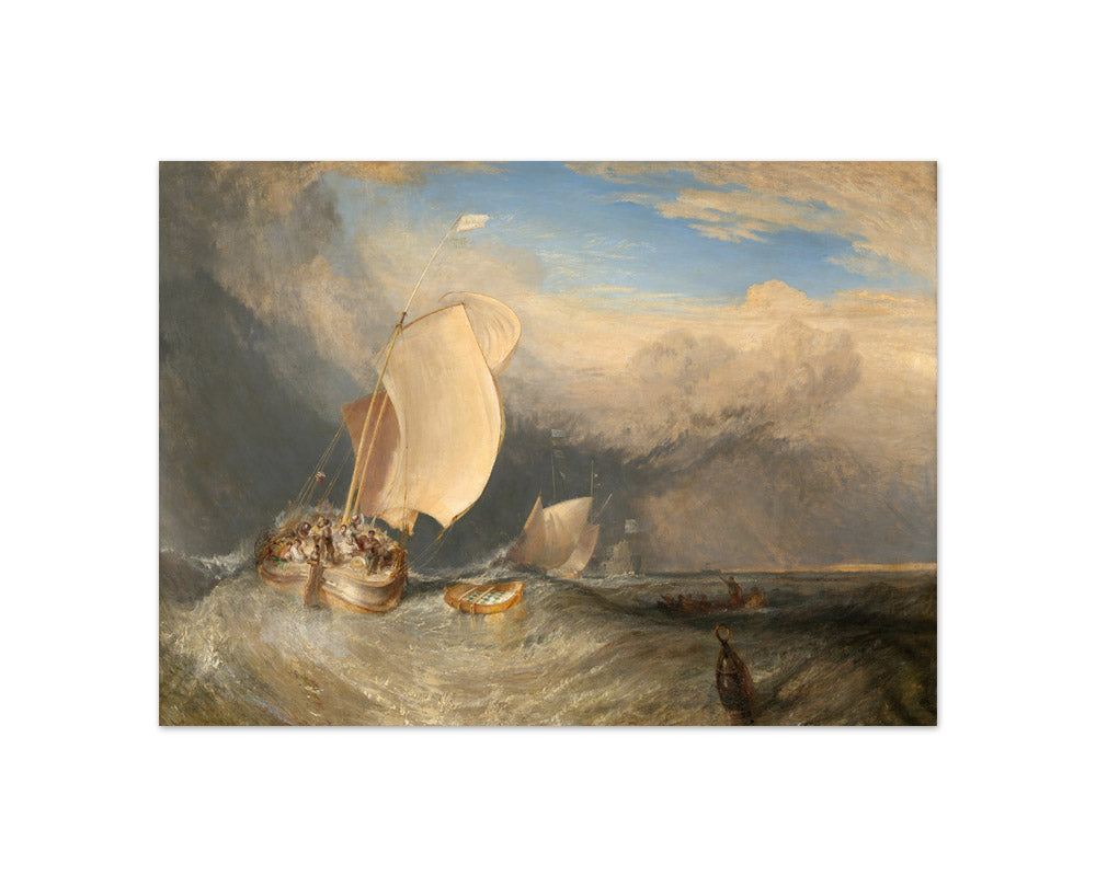 Joseph Mallord William Turner - Fishing Boats with Hucksters Bargaining for Fish - Compact / Full Bleed / No Frame