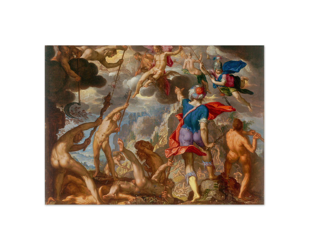 Joachim Anthonisz Wtewael - The Battle between the Gods and the Giants - Compact / Full Bleed / No Frame