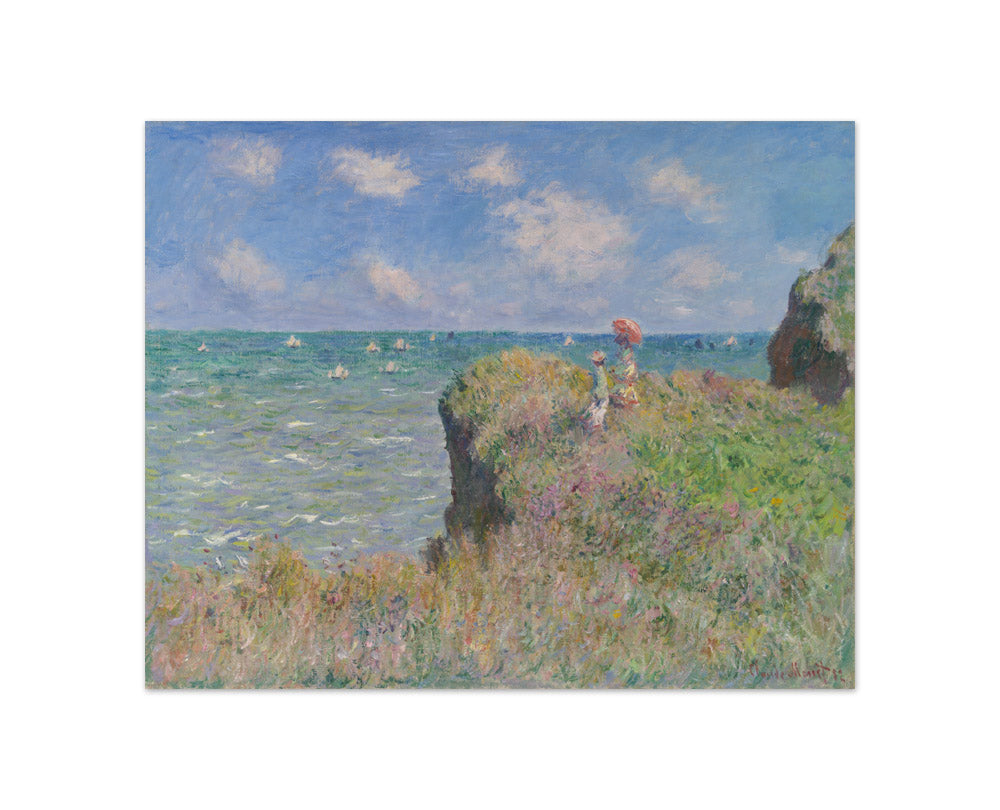Claude Monet - Cliff Walk at Pourville - Compact / Full Bleed / No Frame