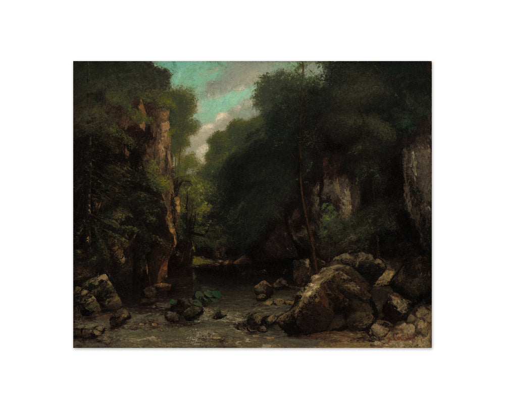 Gustave Courbet - The Valley of Les Puits-Noir - Compact / Full Bleed / No Frame