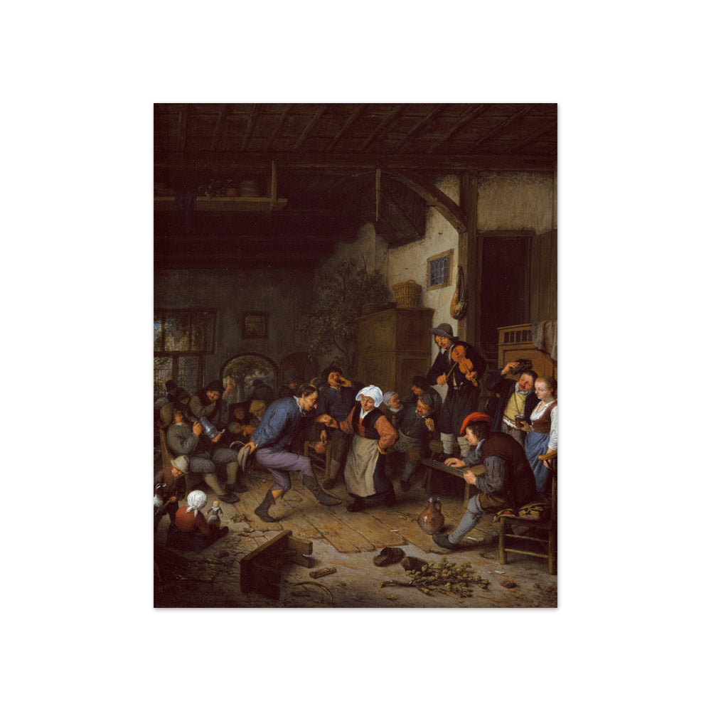 Adriaen van Ostade - Merrymakers in an Inn - Compact / Full Bleed / No Frame