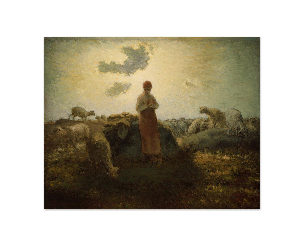 Jean-François Millet - The Keeper of the Herd - Compact / Full Bleed / No Frame