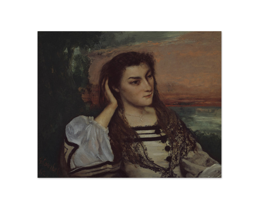 Gustave Courbet - Rêverie (Portrait of Gabrielle Borreau) - Compact / Full Bleed / No Frame