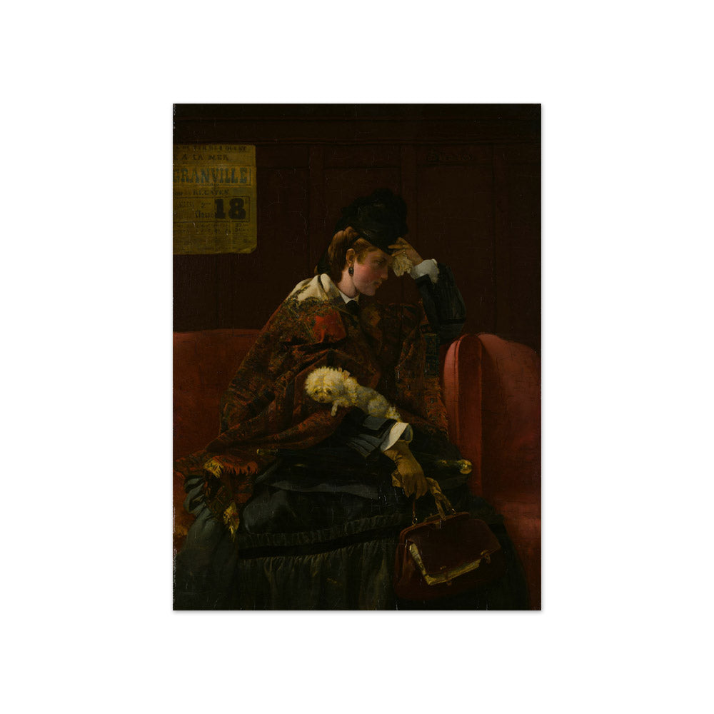 Alfred Stevens - At the Railway Station - Compact / Full Bleed / No Frame
