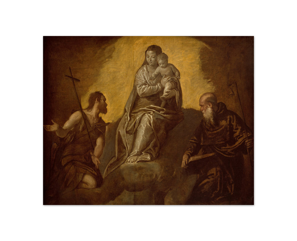 Paolo Veronese - Virgin and Child with Saints John the Baptist and Anthony Abbot - Compact / Full Bleed / No Frame
