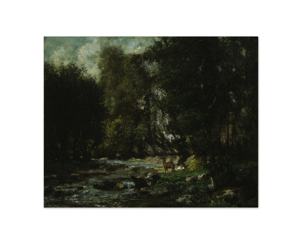 Gustave Courbet - The Brook of Les Puits-Noir - Compact / Full Bleed / No Frame